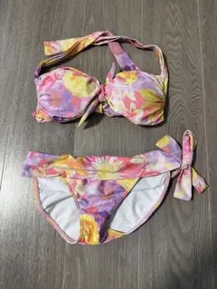 三愛　ビキニ　マーブル　花柄　水着のサムネイル