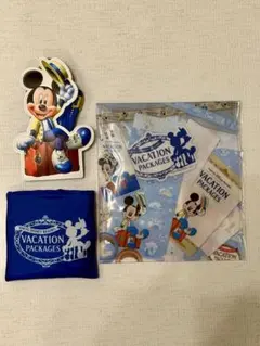 ディズニーバケパ3点セット カードケース／エコバッグ／チケットホルダー