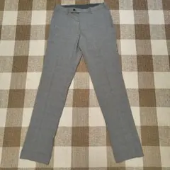 UNIQLO◆感動パンツウルトラライト（グレンチェック) グレー◆W76×L85