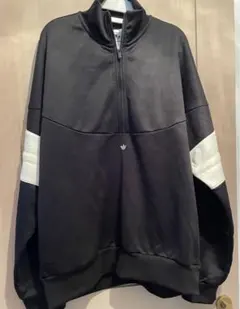 adidas ハーフジップ トレーナー S ブラック