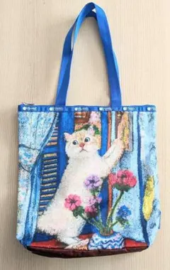 新品 レスポートサックｘNEWNEW コラボ トートバッグ 両面柄違い