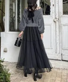 ワンアフターアナザーナイスクラップ　全骨格優勝ニットセットワンピ