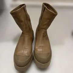 最終価格JEANASIS ベージュ ジッパーブーツ