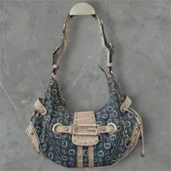 GUESS archive denim one shoulder bag y2k - メルカリ