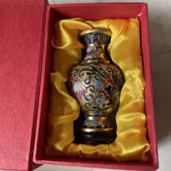 中国古玩　銅製七宝　花鳥紋様　花瓶 中国古玩 銅製七宝 花鳥紋様 花瓶 中国 七宝花瓶 中国古玩 銅製