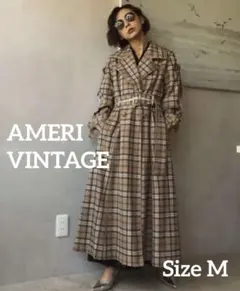 AMERI VINTAGE チェック柄 パスコード トレンチコートのサムネイル