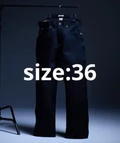 Schott x Leeカウボーイ ブラック デニムパンツ 36