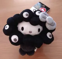 サンリオ 黒ミャクミャク キティ なりきりぬいぐるみBC カラビナ ブラック