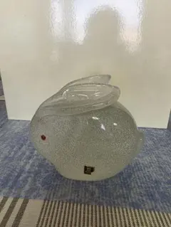 博多びーどろ粋工房 牛の置物 2体セット 黒台付き - メルカリ