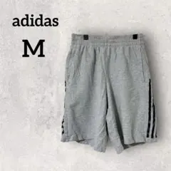 adidas アディダス【M】グレー ショートパンツ スウェット カジュアル