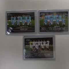 エポックワン サッカー日本代表、U-24代表 3枚セット 新品未使用