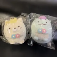すみっコぐらし ちょうちょ マスコットキーチェーン ねこ とかげ