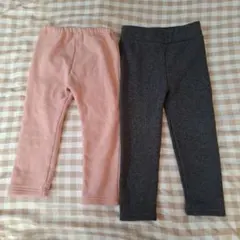 レギンスセット ピンク　グレー 　2点セット　100サイズ