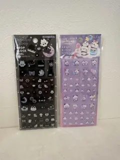 (正規品)ドロップブロックシール　くろいろドロップ　もちもちぱんだ