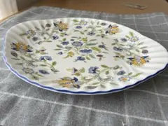 MINTON 花柄の楕円形皿 Minton Haddon Hall 楕円形皿 花柄オーバルプレート 2枚セット - メルカリ