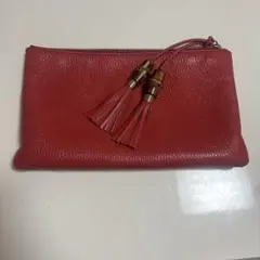 GUCCI バンブータッセル クラッチバッグ イエロー - メルカリ