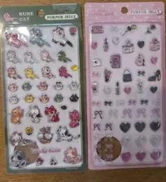 PUKPUK JELLY 猫とハートのシールセット
