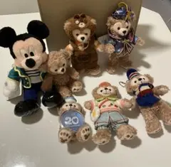 ワンダフルフレンドシップ ダッフィー ぬいぐるみバッジ 10個セット