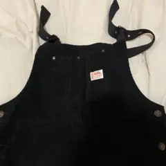 Java ブラック コーデュロイ サロペット