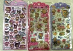 うるちゅるポップシール　ドロップジェリーシール　日焼けキティ　日焼けマイメロ