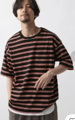 ♪*♪様 レイジブルー　マルチボーダーTシャツのサムネイル
