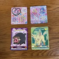 丸美屋 ポケモン プリキュア シール 4枚セットのサムネイル