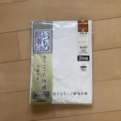 メンズ　半袖U首　Mサイズ　2枚組　GUNZE