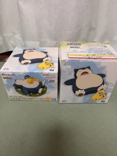 ポケモン くつろぎタイム　ピカチュウ＆カビゴン フィギュア