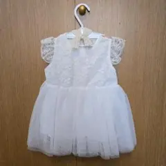 ホワイトレースワンピース 70-80cm