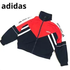 マルチカラー 袖ロゴ アディダス トラックジャケット 短丈 ラグランスリーブ