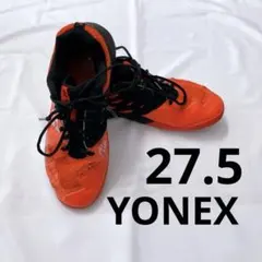 オレンジ レッド ブラック バドミントンシューズ YONEX 27.5