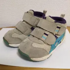 ASICS アシックス ベビーシューズ グレー/ターコイズ　13.5cm