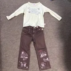 mezzo piano ストロベリー柄セット 110cm