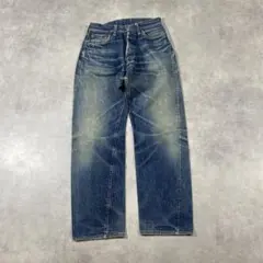 90s 初期 EVIS 赤耳 セルビッジ 色落ち ヒゲ落ち デニムパンツ　32のサムネイル