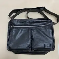 PORTER ブラック ショルダーバッグ　フリースタイル