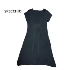 SPECCHIO シャトルプリーツ フロントタック ワンピース ブラックのサムネイル