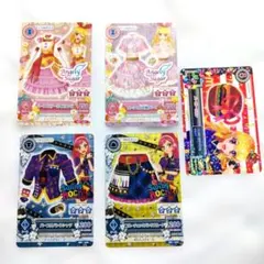 希少　平成レトロ　アイカツ　マクドナルドコラボカード　5枚