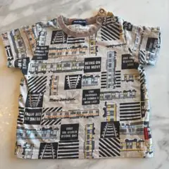 moujonjon 列車プリント Tシャツ