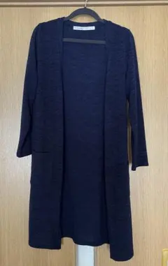 Corte Largo 深藍色 長版開襟毛衣