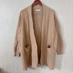美品✨FILGRANDE【38】ベージュ カーディガン コート ポケット付き