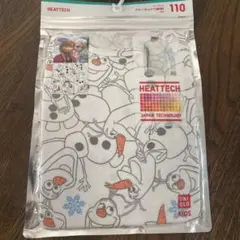 ヒートテック　長袖110cm クルーネック オラフ柄