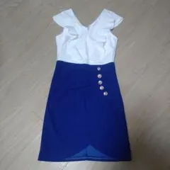 爽やかカラーのセパレート風ドレス