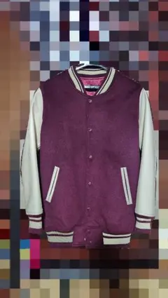 スタジャン　ワインレッド　ジャケット　ジャンパー