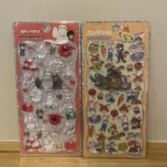 ディズニー プチドロップステッカー ズートピア ベイマックス
