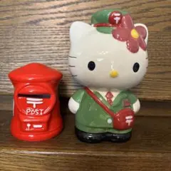 ハローキティ 郵便局員 貯金箱 2点セットのサムネイル