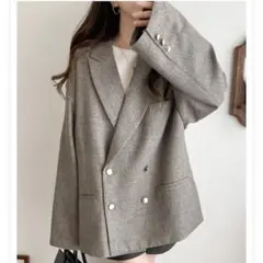 classicalELF サイドスリット オーバーサイズ ダブルジャケット