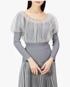 [スナイデル] シアードッキングニットトップス SWNT215063 レディース