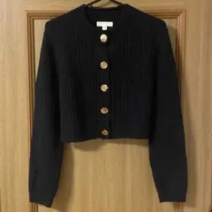 H&M ニット カーディガン ネイビー