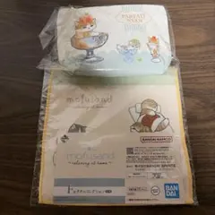 mofusandパフェにゃん ポーチ & 一番クジＦ賞タオル