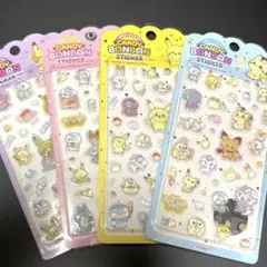 ポケモン　キャンディードロップシール ポケピースぷくぷくシール 4枚セット